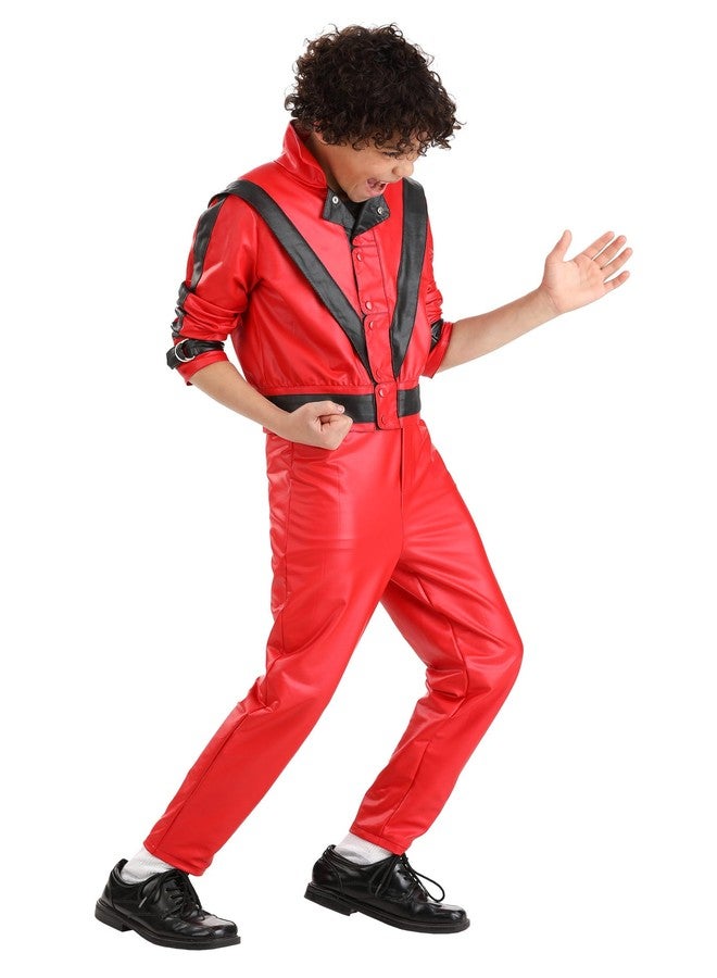 Fun Costumes Kid's Michael Jackson Thriller Costume, Red Tracksuit Michael Jackson Kids Costume for Halloween Outfit Medium - Image 1
