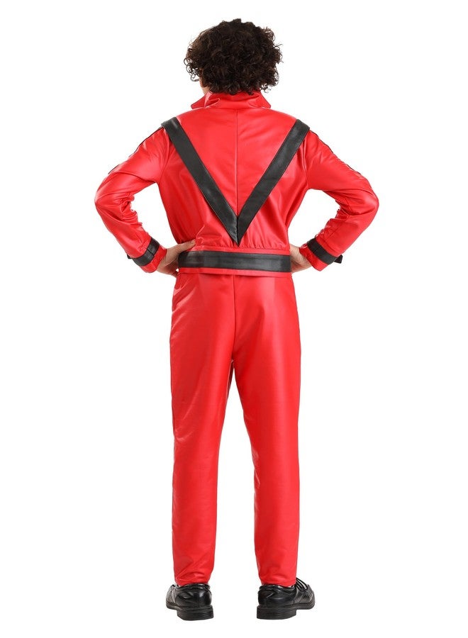 Fun Costumes Kid's Michael Jackson Thriller Costume, Red Tracksuit Michael Jackson Kids Costume for Halloween Outfit Medium - Image 4