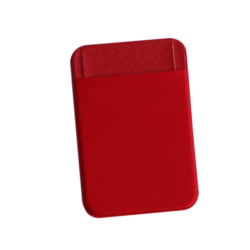 Red Pu Leather Phone Holder Wallet Case With Card Slot And Stand - Image 2