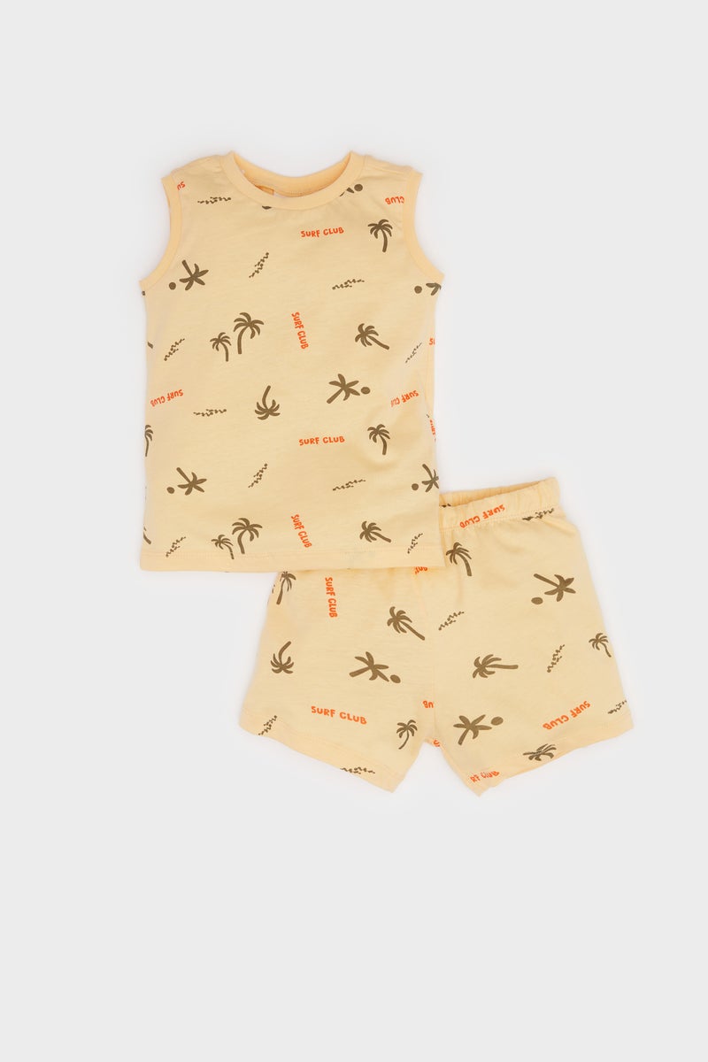 Baby Boy 2 piece Regular Fit Crew Neck Set