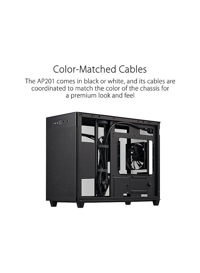 ASUS AP201 PRIME CASE TG Mini Tower Black - Image 3