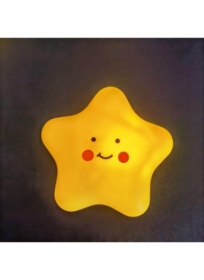 Generic Net Red Cartoon Nightlight Night Market Park Stall Year Children's Creative Luminous Toys Year Gifts-Color:Stars  - Image 1