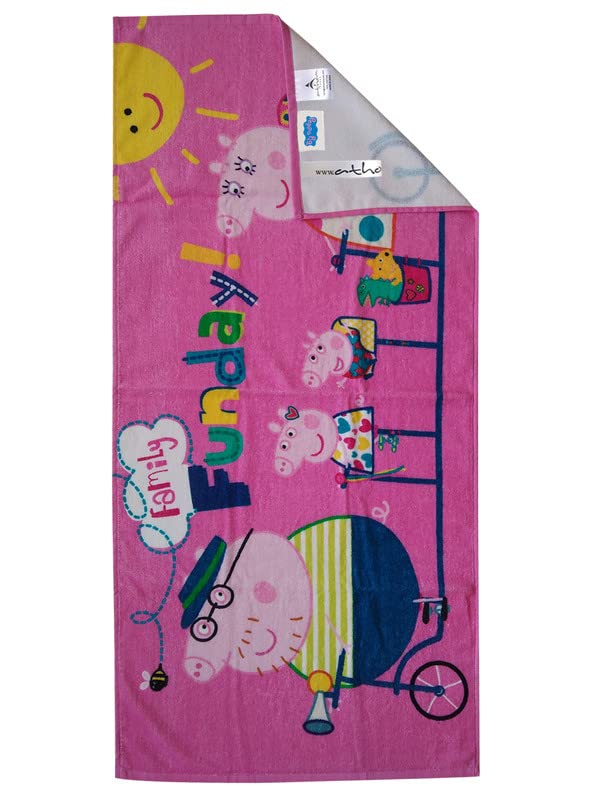 Athom Living Peppa Pig Funday Kids Bath Towel 350 GSM 60x120 cm - Image 4