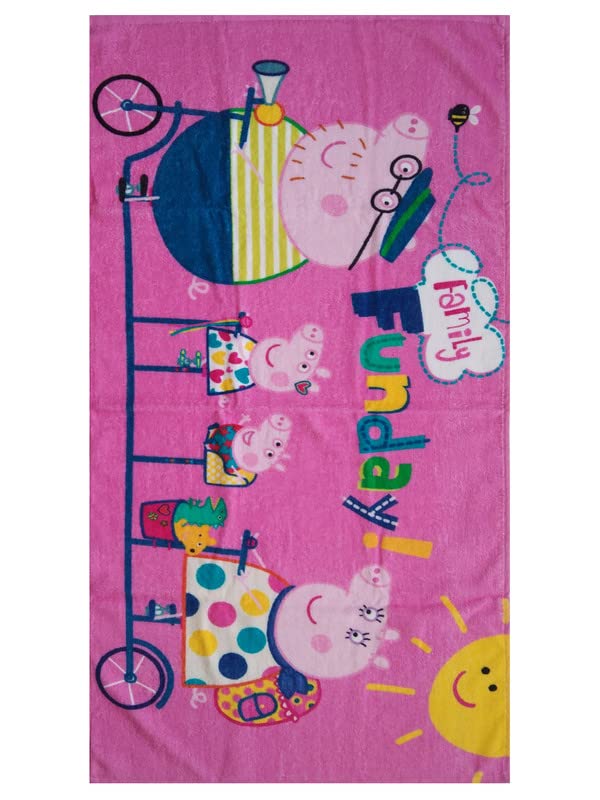Athom Living Peppa Pig Funday Kids Bath Towel 350 GSM 60x120 cm - Image 3