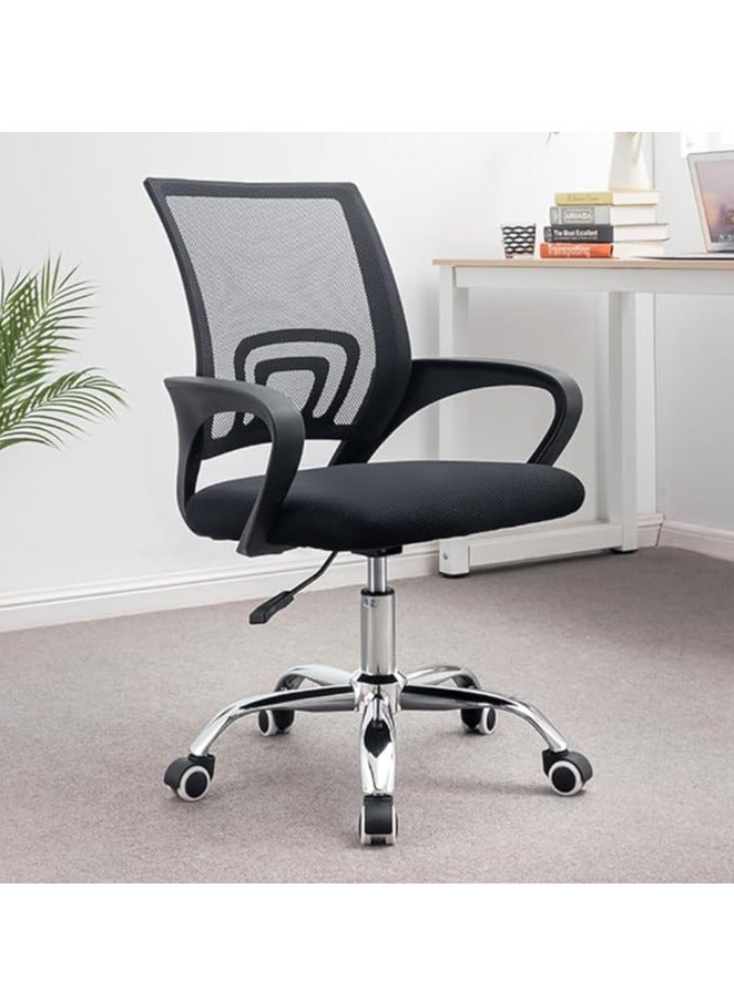 Generic Office Chair Ergonomic Computer Chair Height Adjustable Desk Chair with Lumbar Support Backrest Comfortable Rotating Chair for Home DesksOffice  - Image 1