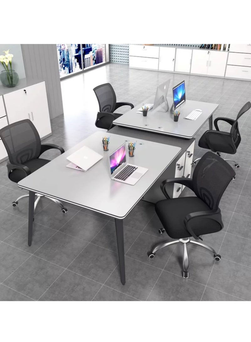 Generic Office Chair Ergonomic Computer Chair Height Adjustable Desk Chair with Lumbar Support Backrest Comfortable Rotating Chair for Home DesksOffice  - Image 4