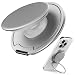 Sinjimoru for MagSafe Phone Grip 3000G Magnetic Hold Soft Silicone Comfort Metal Plate Included iPhone 1716151413 MTap Tok Ring Stand Silver - Image 2