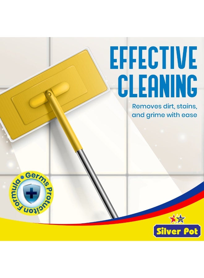 Silver Pot Disinfectant Floor Cleaner Liquid Lemon, 12 Litres – (4 x 3 Litres), Kills 99.9% Germs, Fresh Lemon Fragrance, Multi Surface Floor Cleaning Liquid for Home, Kitchen, Bathroom & Office - Image 4