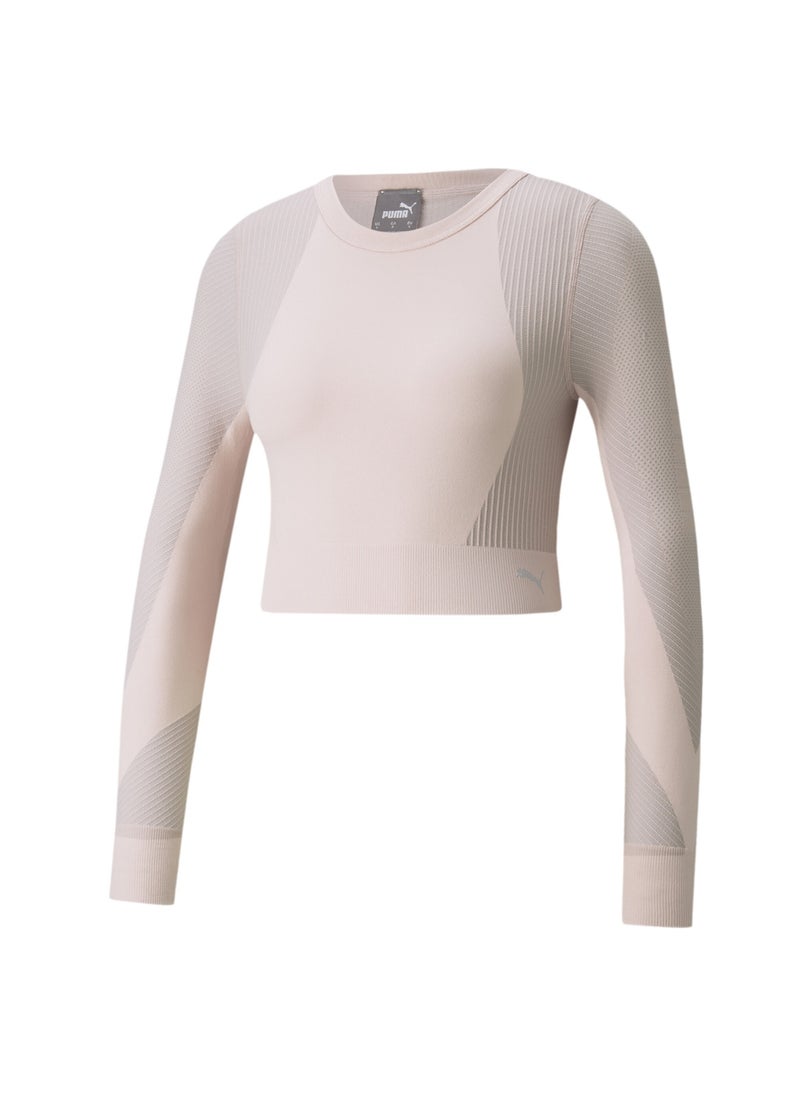 PUMA Seamless Womens Long Sleeve Fitted Training T-Shirt  - Image 5