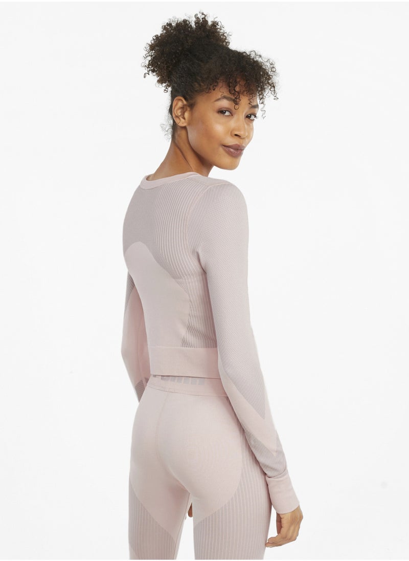 PUMA Seamless Womens Long Sleeve Fitted Training T-Shirt  - Image 2