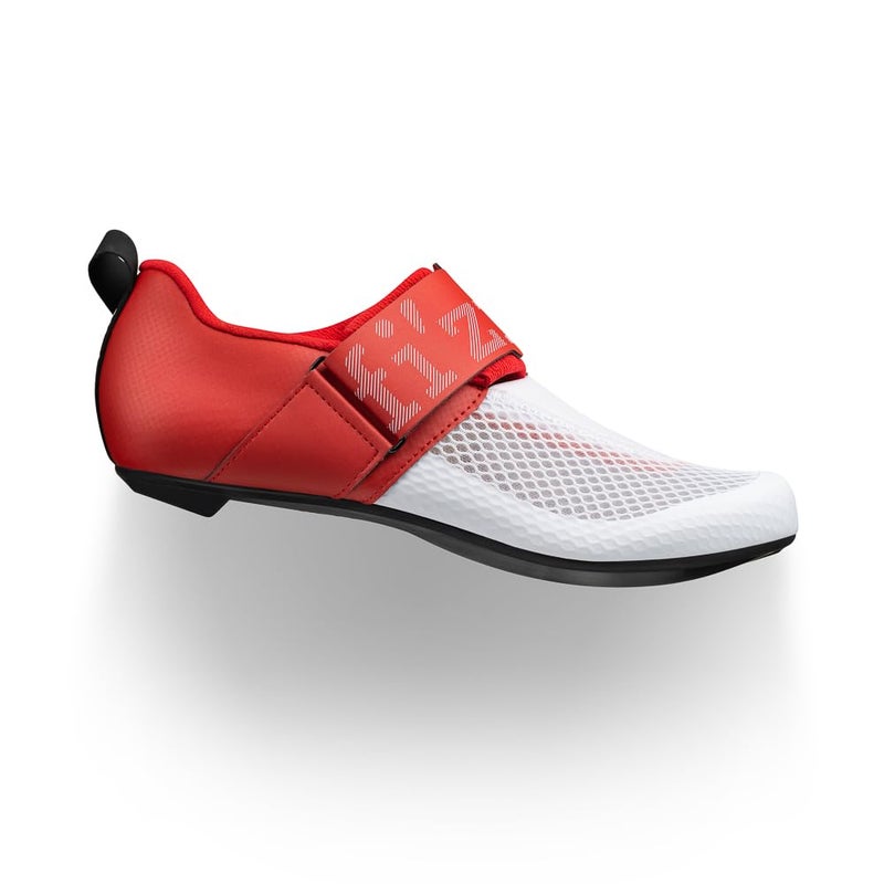 Fizik Transiro Hydra, Highly Breathable Triathlon Innovative Shoes, White/Metallic Red, 7 - Image 2