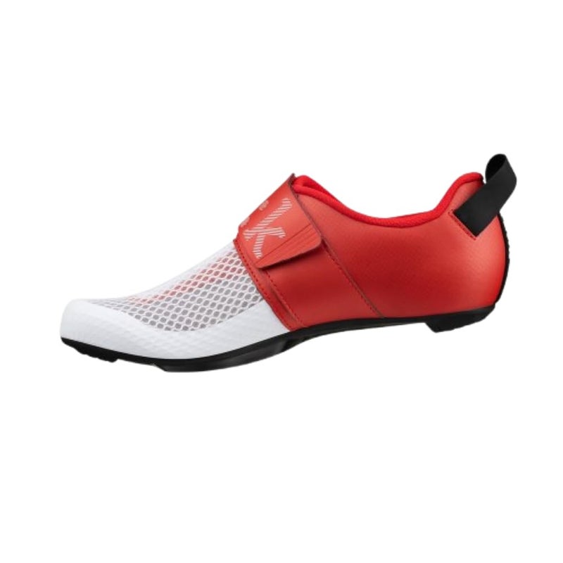 Fizik Transiro Hydra, Highly Breathable Triathlon Innovative Shoes, White/Metallic Red, 7 - Image 1