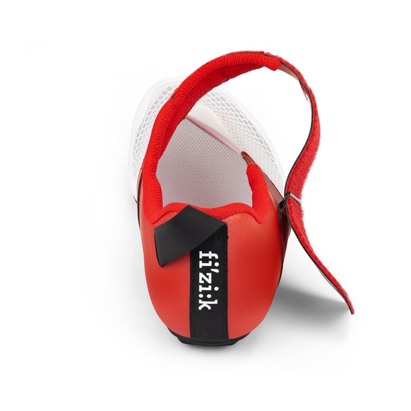 Fizik Transiro Hydra, Highly Breathable Triathlon Innovative Shoes, White/Metallic Red, 7 - Image 4