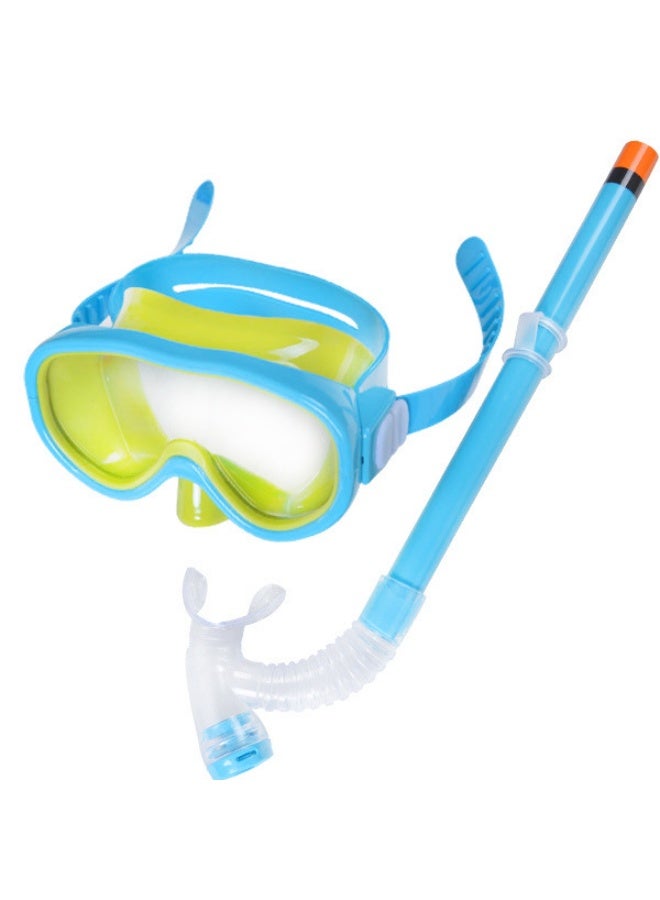 KUYING New Children's Diving Goggles Breathing Tube PE Edge Bone Bag Set