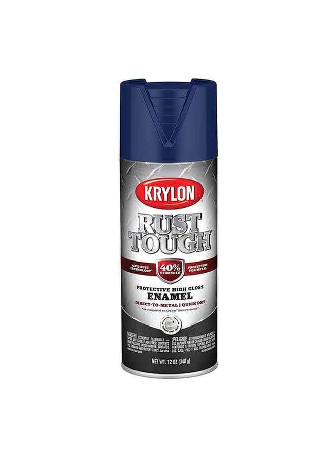 KRYLON Anti-Rust Technology Protective High Gloss Enamel Spray Paint Navy Blue 12oz K09265008 - Image 2