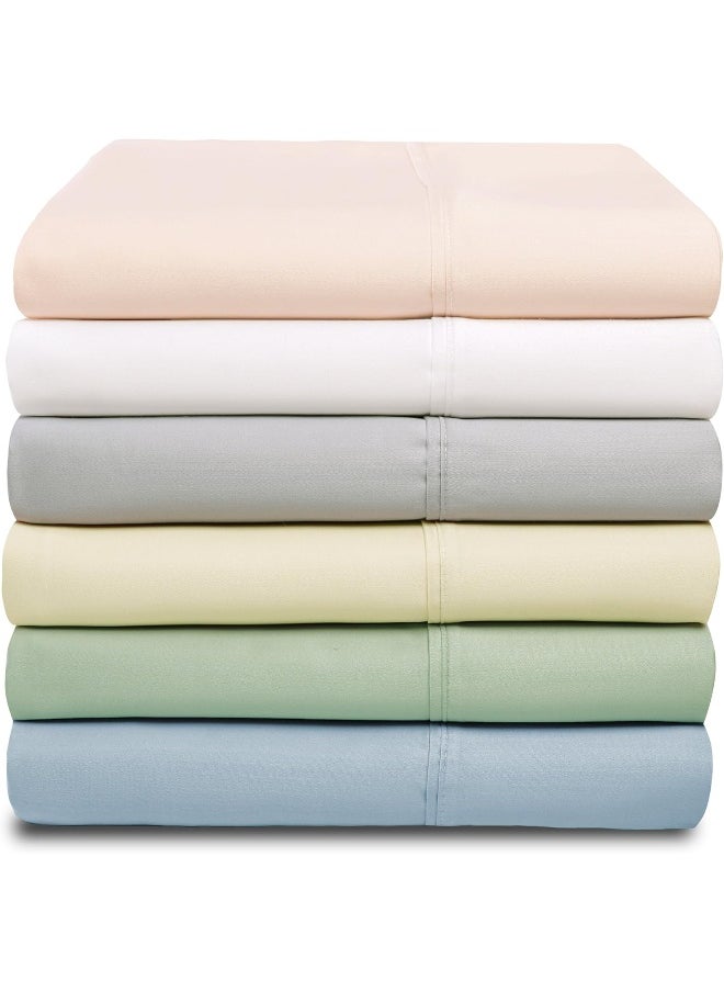 Superior - Superior 600 Thread Count Tencel Blend Sheet Set, California King, Sage - Image 1