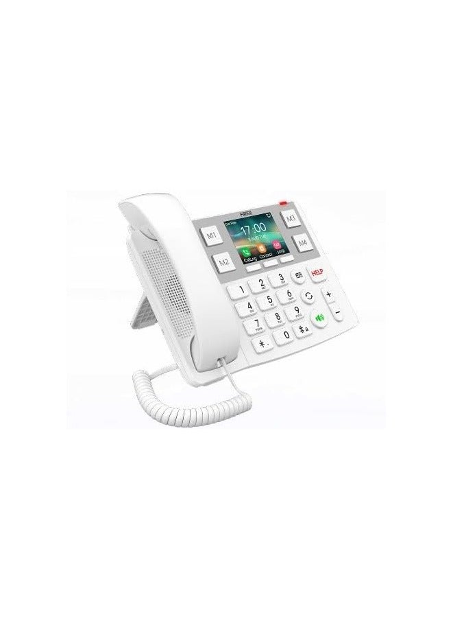 فانفيل Fanvil X305 Big Button IP Phone 2 SIP Lines, PoE, Dual-Band Wi-Fi, Bluetooth 4.2, and 433MHz Wireless Emergency Button Support, with 3.5" Color Screen - Image 2