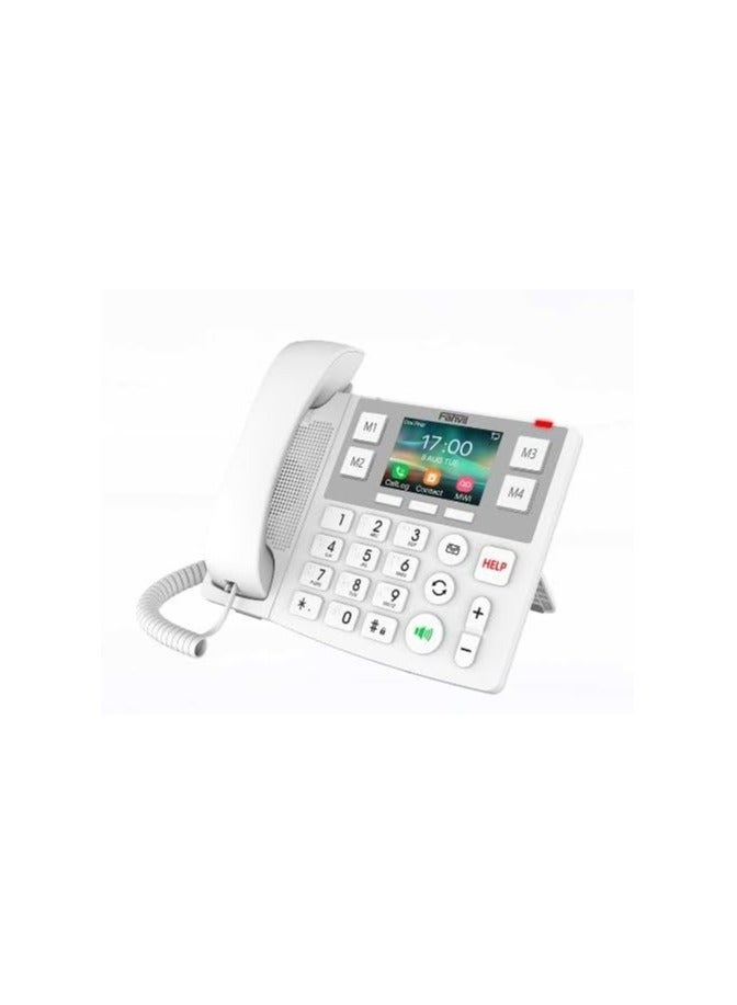 فانفيل Fanvil X305 Big Button IP Phone 2 SIP Lines, PoE, Dual-Band Wi-Fi, Bluetooth 4.2, and 433MHz Wireless Emergency Button Support, with 3.5" Color Screen - Image 3