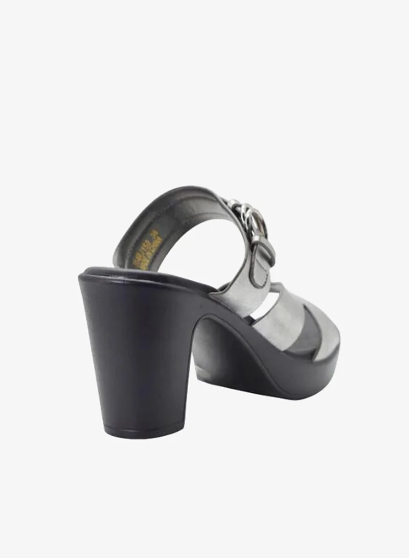Michelle Morgan Pewter 092-3087 Michelle Morgan Ladies High Heel Sandals 514RJ158 Pewter for Women | Best Price UAE