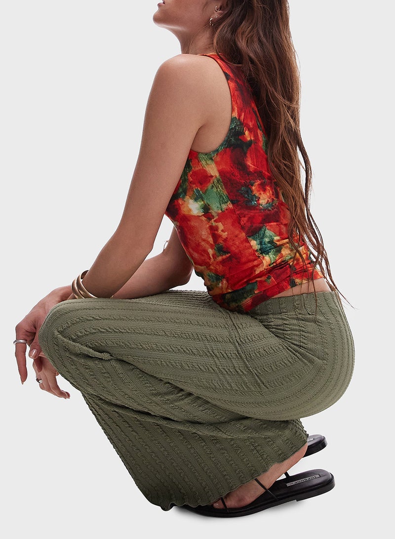 توب شوب تنورة خصر عالي - Image 5