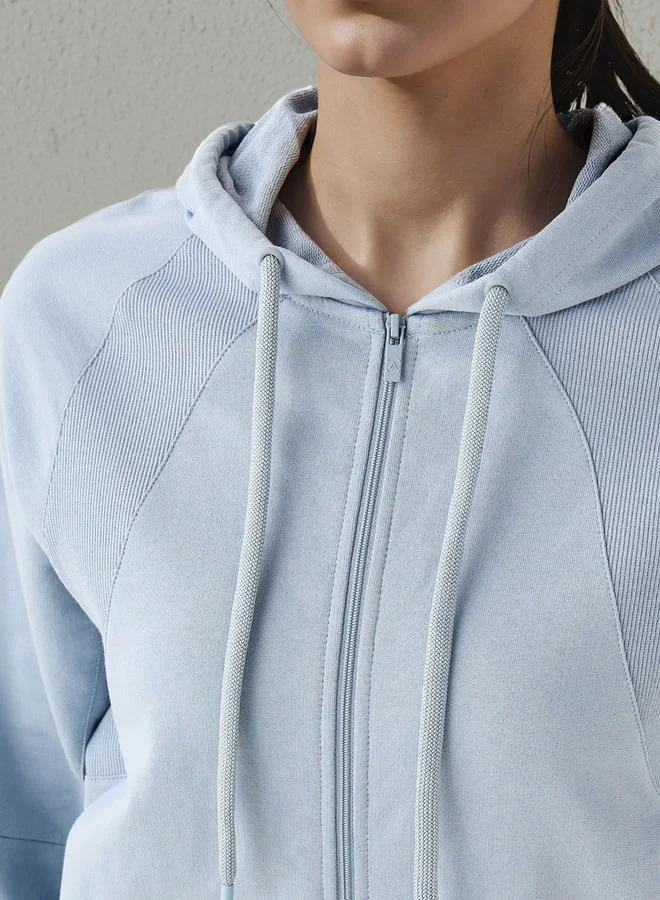 Splash Active  Women Regular Fit Zip Through Hoodie for Women | Best Price UAE