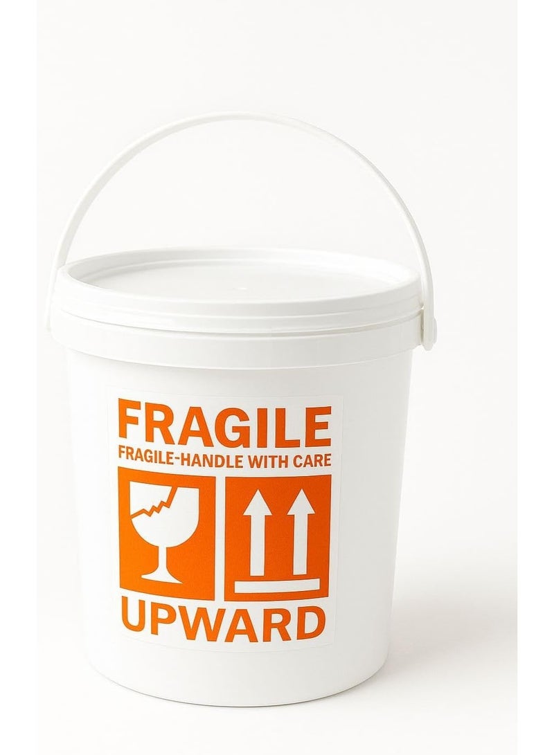 MOMENT [500 Pcs] Large Fragile Stickers Handle with Care Warning, 10 * 10CM Fragile Stickers Handle with Care Warning Packing Shipping Label for Delicate Items - Strong Adhesive - Image 2