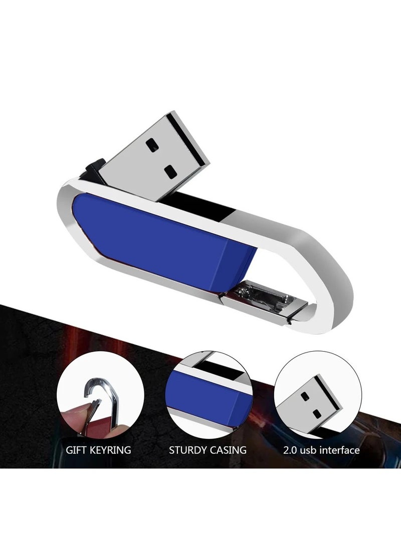 AROAQ USB Flash Drive, Portable Metal Thumb Drive with Keychain, USB 2.0 Flash Drive Memory Stick, Convenient and Fast Pen Thumb U Disk for External Data Storage, (1pc 1GB Silver) - Image 4