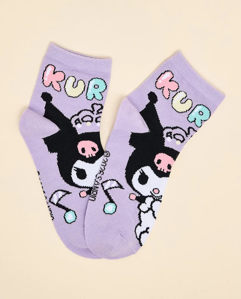 أر أند بي 3 Pack Hello Kitty Print Ankle Socks