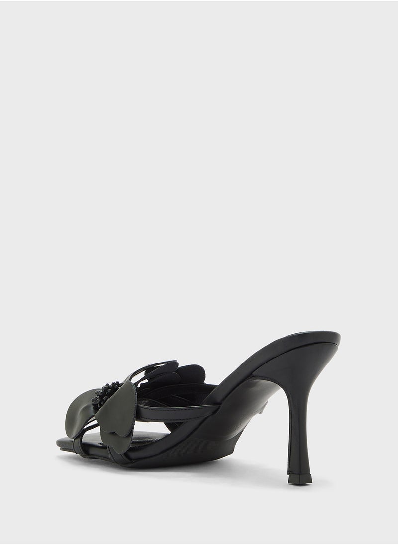 ELLA Oversized Floral Heel Sandal  - Image 3