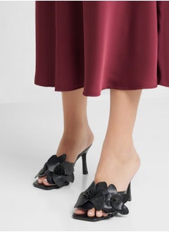 ELLA Oversized Floral Heel Sandal  - Image 5
