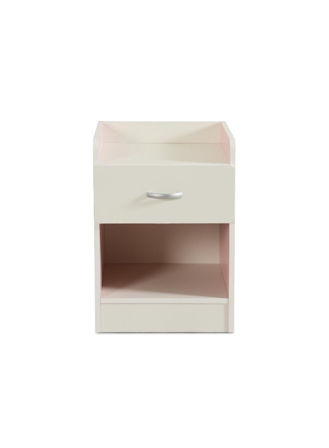 Pan Home Bella Kids Nightstand With 1 Drawer And Storage - Pink  - Image 4