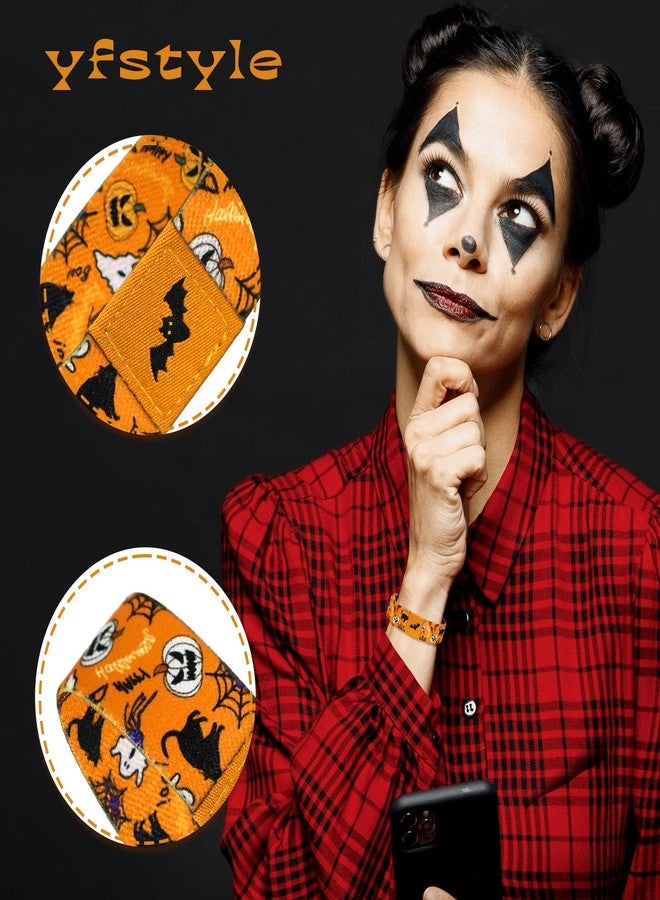 yfstyle Halloween Stretch Wristband Pumpkin Bracelets for Women & Men - Spooky Bracelets for Costume & Cosplay Gifts - Image 2