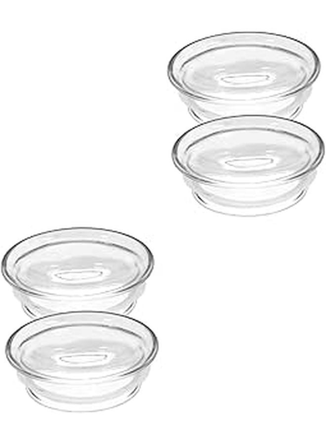 4Pcs Glass Pitcher Lid Replacement Set Leak Proof Seal Cover For Freshness - Image 1