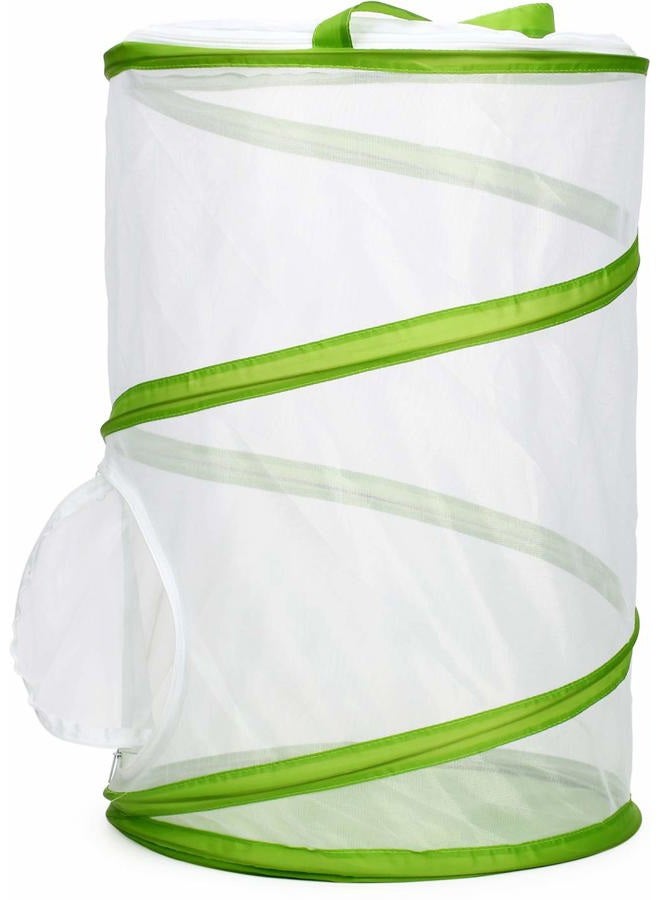 RESTCLOUD 20" Large Butterfly Habitat, Giant Collapsible Insect Mesh Cage Terrarium Pop-up 12" x 20" Tall 12" X 20" Green - Image 4