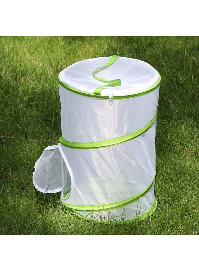 RESTCLOUD 20" Large Butterfly Habitat, Giant Collapsible Insect Mesh Cage Terrarium Pop-up 12" x 20" Tall 12" X 20" Green - Image 5