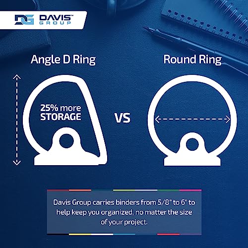 Davis Group Easyview Premium 3-Ring Binders with Clear-View Covers and D Rings, Binders for School or Office, 6 Inch, Pack of 2, Black - Image 3