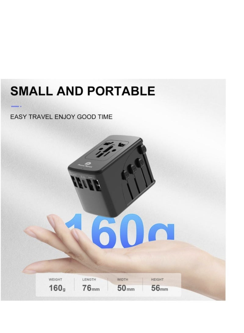 Bastec Universal Travel Adapter with 4 USB Ports - - Image 2