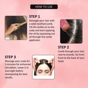 PANCHVATI HERBALS ONION OIL WITH COMB APPLICATOR- REDUCES HAIR FALL, 100ML (PACK OF 2) - Image 5