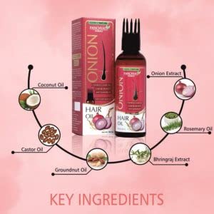 PANCHVATI HERBALS ONION OIL WITH COMB APPLICATOR- REDUCES HAIR FALL, 100ML (PACK OF 2) - Image 4