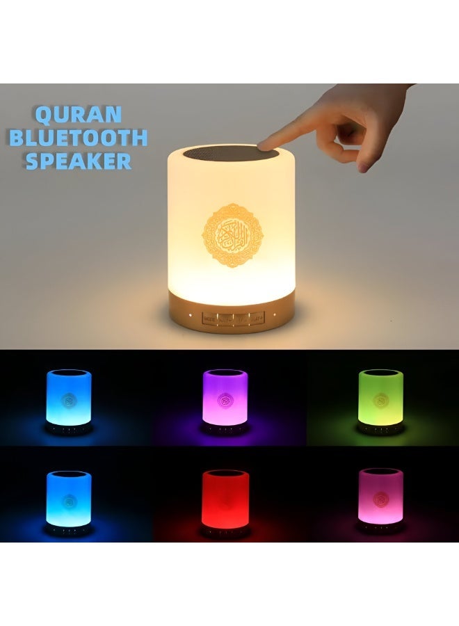 عود بخور سماعة قرآن مع مصباح لمس ملون | تطبيق ذكي وجهاز تحكم عن بعد، سماعة بلوتوث، مصباح طاولة قابل لإعادة الشحن بتحكم باللمس - Image 2