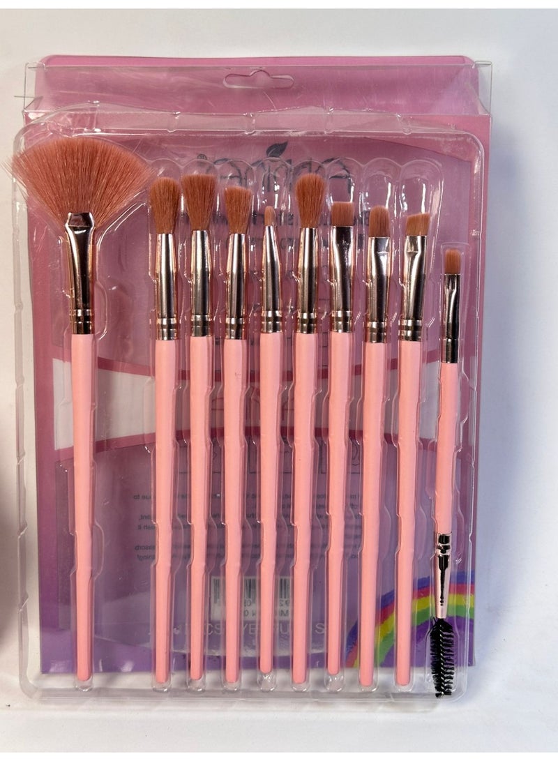 maya accessories 10 Makeup Brushes, Easy To Carry.Travel Friendly 10PCS may vary color - Image 3