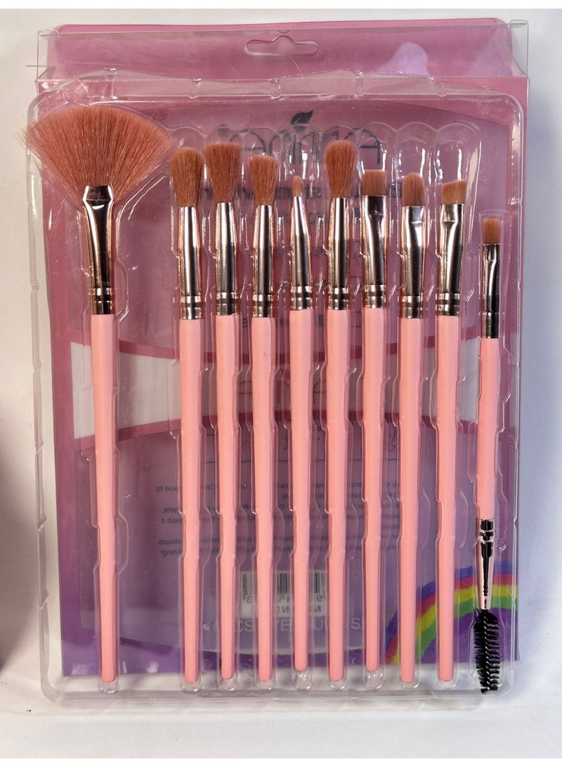 maya accessories 10 Makeup Brushes, Easy To Carry.Travel Friendly 10PCS may vary color - Image 2