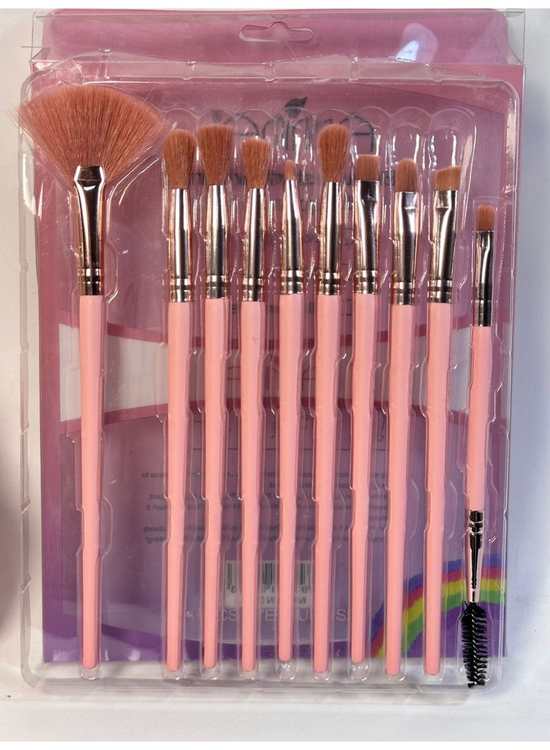 maya accessories 10 Makeup Brushes, Easy To Carry.Travel Friendly 10PCS may vary color - Image 1