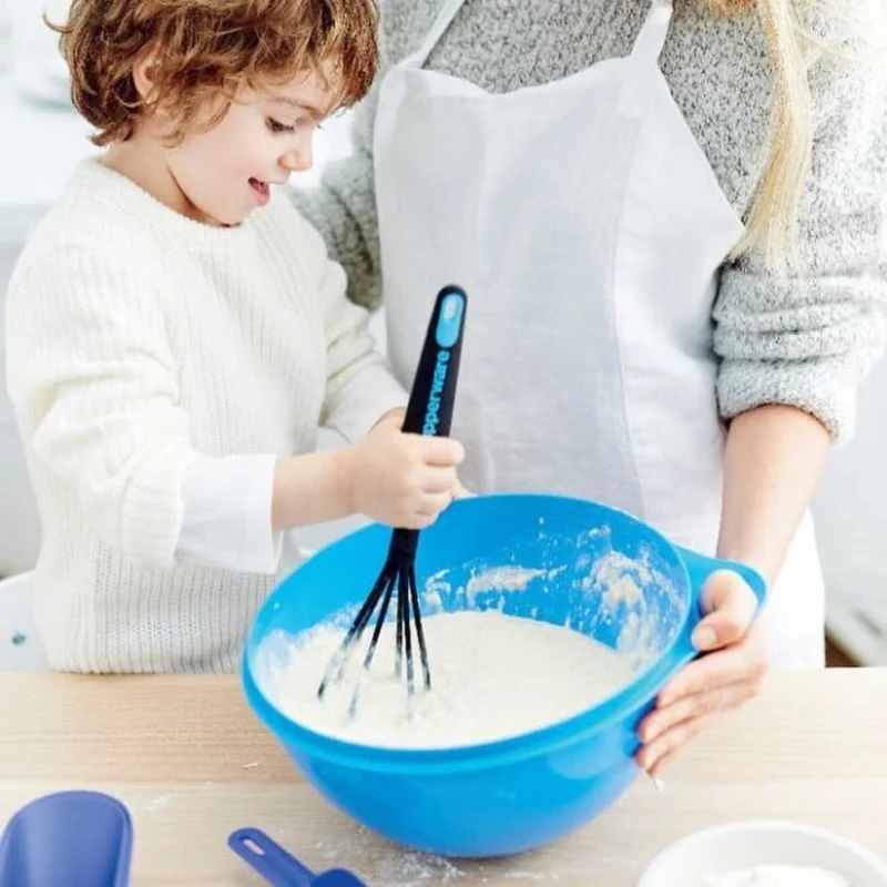 Tupperware Modern Fairy Set Spoon-Ladle-Spatula-Whisker-Colander Hsgl