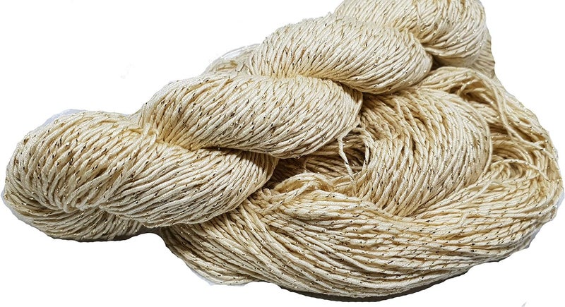 Knitsilk Sparkle Silk Yarn: Silk Shimmer Sparkle & Shine Yarn Iridescent Sparkle Yarn - Pure Mulberry Silk Yarn Knit, Crochet, Weave, Baby Yarns 27Yard 50 GR (White) (Pack of 2) - Image 5