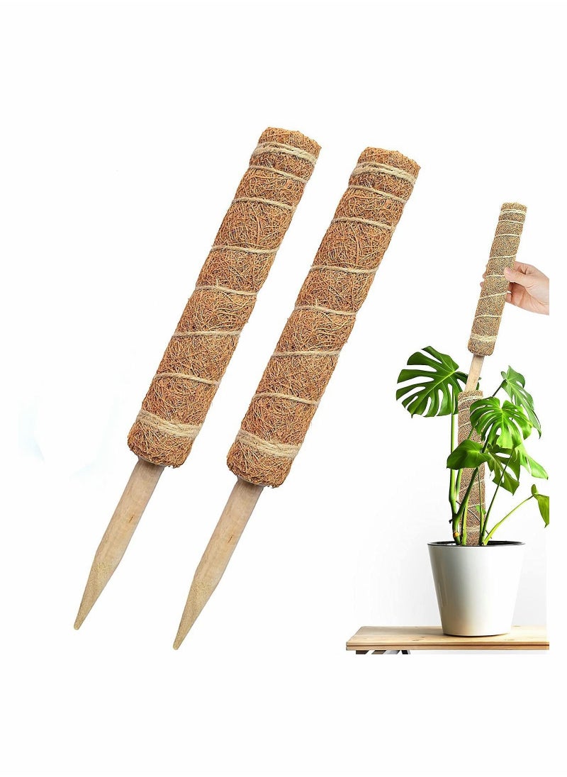 Y&D Moss Pole - 26 Inch for Plants Monstera, 2 Pack 15.4 Inches Coco Plant  - Image 1