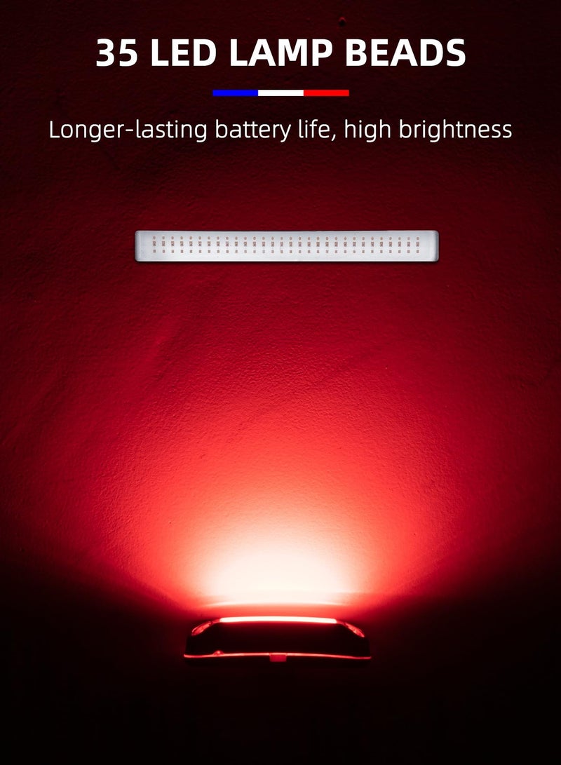 SYOSI Bike Tail Light, Tail Light USB Rechargeable LED Bicycle Lights Set Front Back Night Riding, Cycling Safety Reflector Accessories 6 Modes IPX4 - Image 4