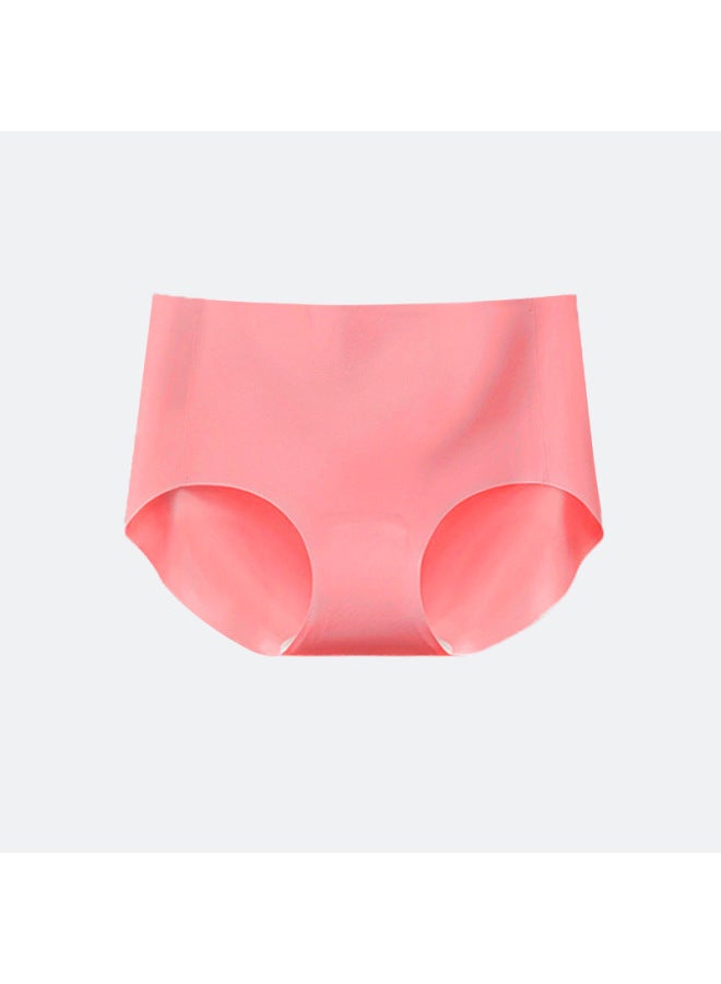 3d Peach Ice Silk Underwear For Girls Invisible Non-pinching Seamless Women's Underwear Breathable Antibacterial Mid-waist Briefs