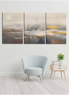 Set Of 3 Framed Canvas Wall Arts Stretched Over Wooden Frame, Abstract Oil Paintings, For Home, Living Room, Office Decor - pzsku/Z109D204063A800241641Z/45/_/1689680690/d1a81839-c812-4940-accb-e42b48cedf5f