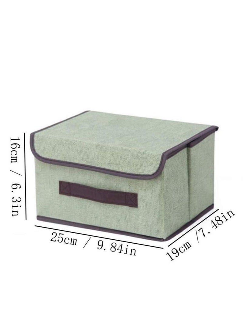 Bukela Clothing Storage Box with Lid,Foldable Fabric Dustproof Storage Box with Flip Cover, Suitable for Family Bedroom Wardrobe Office Storage Box - Image 4